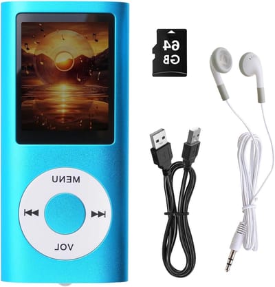 Draagbare MP3 Speler - Muziekspeler Audio - Muziek Luisteren - Verliesvrije HiFi Geluidskwaliteit - 18 Inch Scherm - Zwart