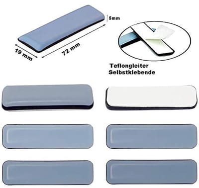 Pack van 16 Teflon Glijders voor Meubelen - Vloerbescherming en Eenvoudig Verplaatsen van Meubels