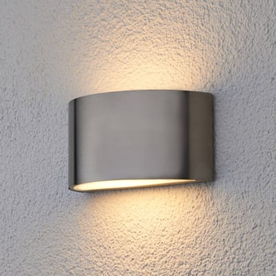 Albert Leuchten Wandlamp Mombasa, staalkleurig, G9, roestvrij staal