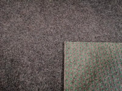 Grastapijt kunstgras Premium grijs velours zacht per meter, verschillende maten, met drainage noppen, waterdoorlatend (200x200 cm)