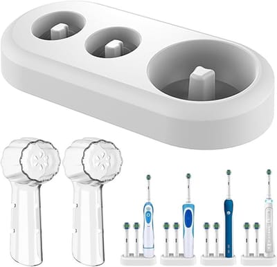 Tandenborstelhouder met opzetborstelopslag voor Oral B