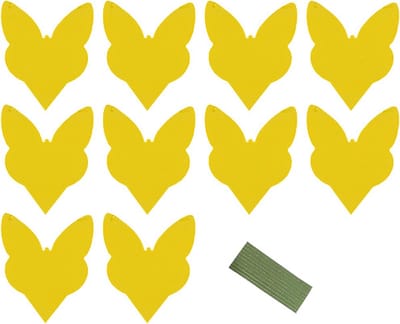 Biogroei decoratieve vangplaatjes - 10 stuks - tegen rouwvliegjes, trips, witte vlieg en bladluis