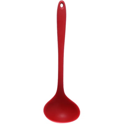 Soeplepel Serveerlepel Siliconen 11,2 inch Comfortabele grip Hittebestendig Keukengerei voor