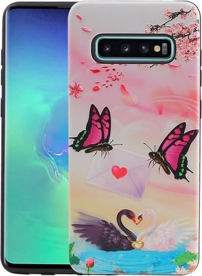 Vlinder Design Hardcase Backcover voor Samsung Galaxy S10