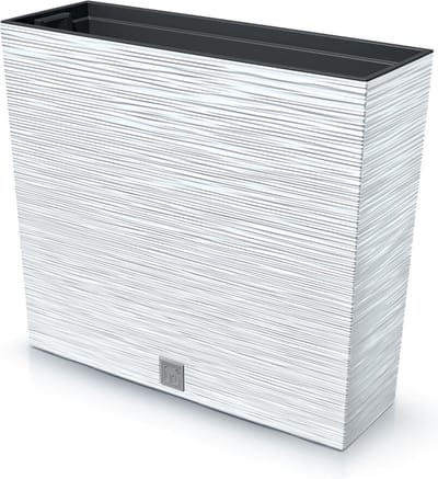 Prosperplast Furu Case Tower - Bloempot / Plantenbak met inzet - voor Binnen en Buiten - Wit