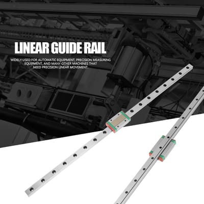 1 rail de guidage linéaire miniature MGN12H, longueur 450 mm, largeur 12 mm, bloc coulissant