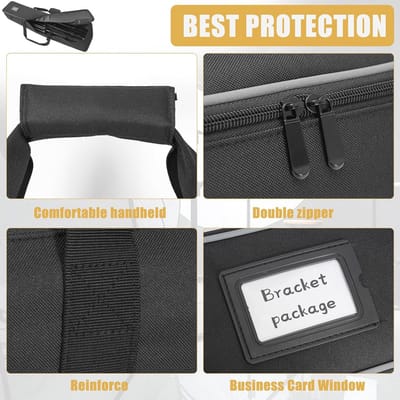Multifunctionele Heavy Duty Statieftas 93 x 18 x 18 cm voor Verlichting, Luidsprekers, Camera's en Microfoonstandaards
