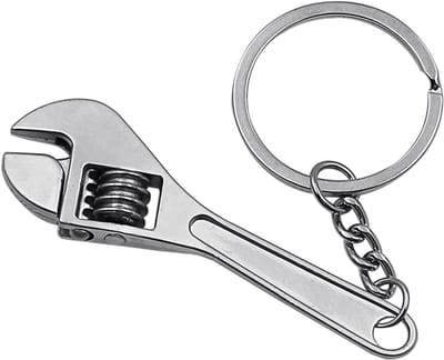 Baco sleutelhanger - Moersleutel - Gereedschap - Tool keychain - Klusser cadeau - Staal - Werkt echt - Jonyx