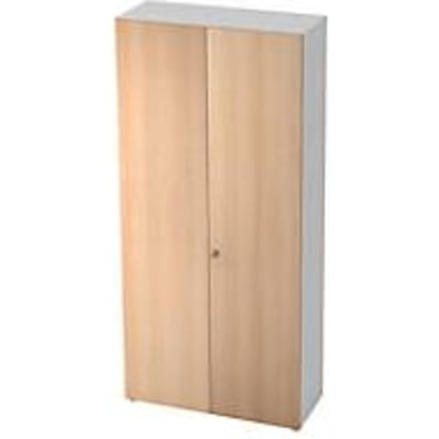 Archiefkast TOPAS LINE, 6 ordnerhoogten, B 1000 mm, wit/eiken