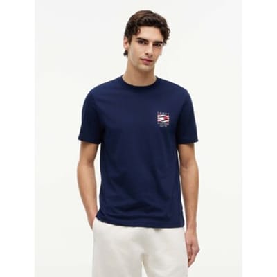 Tommy Hilfiger Rwb Box Flag Regular T-Shirt - Fashion Wear - Volwassen