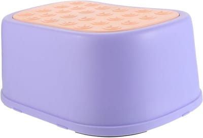 Toilet Krukje - Stapelkrukje Voetenbank - Comfortabel Toiletteren - Stabiel Antislip Ontwerp - 29.5x21x11cm - Wit