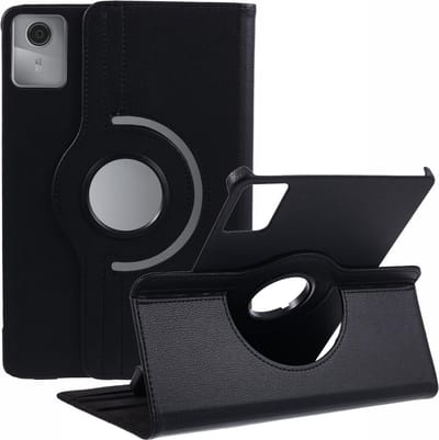 Coverup Tablethoes geschikt voor Lenovo Tab M11 Hoesje - 360° Rotating Book Case - Zwart