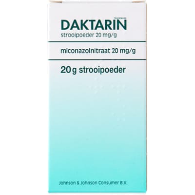 DAKTARIN® Poeder 2% - behandeling van huidschimmels - effectieve anti-schimmel behandeling - 1 x 20 gram