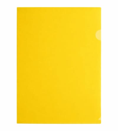 Exiton L-mappen - A4 - Dikte 180mµ - Transparant Geel - 10 Insteekhoezen