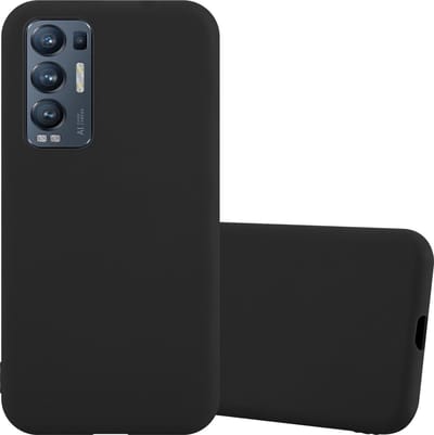 Cadorabo Hoesje geschikt voor Oppo FIND X3 NEO in CANDY ZWART - Beschermhoes gemaakt van flexibel TPU silicone Case Cover
