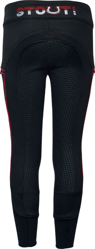 Harry's Horse Rijlegging  Stout! Burgundy Full Grip Kids - Black - 128