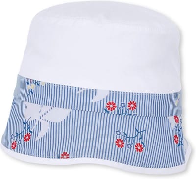 Zomerhoed Baby Meisjes met Strik - UV Bescherming en Ademend Katoen
