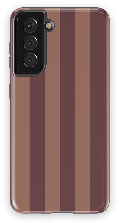 DripCase Gestreept Hoesje Samsung Galaxy S21 | Backcover met Mag | Stripes Motief | Trendy Case Samsung Galaxy S21 met Strepen Burgundy Rush
