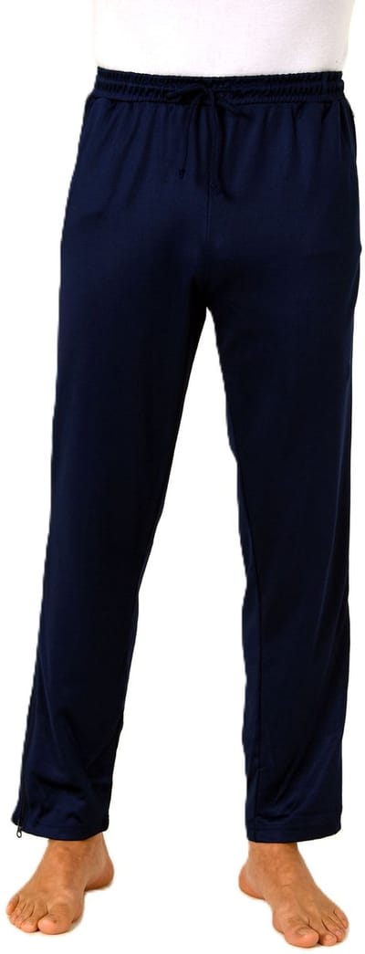 Herenrevalidatiebroek met zijrits Joggingbroek voor revalidatie, fysio, gipsbeen