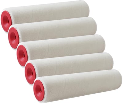 Sorex vacht verfroller anti spat - 5x - muur roller - pluisvrij - 5 x 25 cm - schilderen van wanden en plafonds