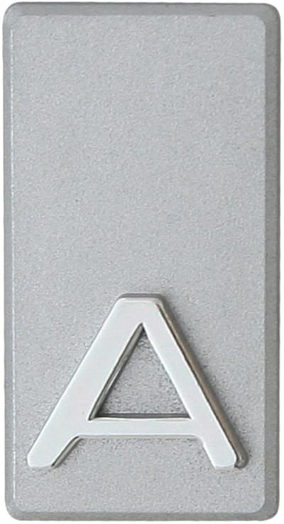 Domino® Deurnummer Letter Zelfklevend INV - "A" - Zilver - Woonhuisnummer Hotelkamernummer 40x47mm - Huisnummer Brievenbus Adresnummer Stickers - Huisnummerplaatje - Deur en Kamernummer - Lockernummer
