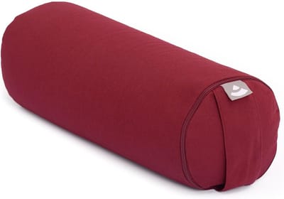 Compacte Yoga Bolster Ø14 cm | Biologisch Katoen | Afneembare Overtrek | Boekweitdoppen Vulling | Multifunctioneel Yogakussen voor Meditatie en Ondersteuning