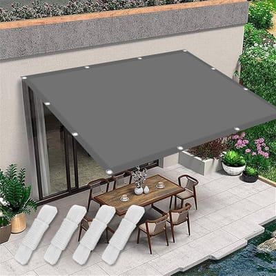 Scheurvast Polyester Schaduwdoek voor Tuin en Buiten - Weerbestendig Zonnedoek met Oogjes