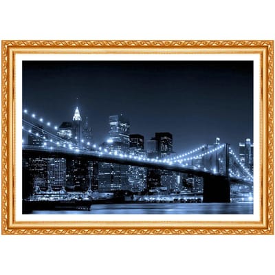 Broderie Diamant Paysage Image de Peinture Strass Kit Point de Croix Vente Décor Mural 20X30CM gray