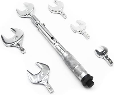 Momentsleutelset Airco - Koelsysteem Gereedschap - Airco Installatie - 6 Delige Set - 10-75 Nm - Zilver
