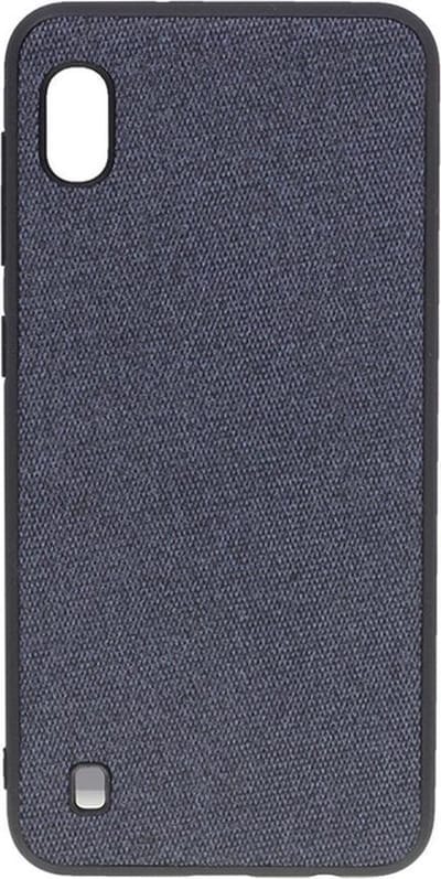 Shop4 - Geschikt voor Samsung Galaxy A10 Hoesje - Harde Back Case Denim Donker Blauw