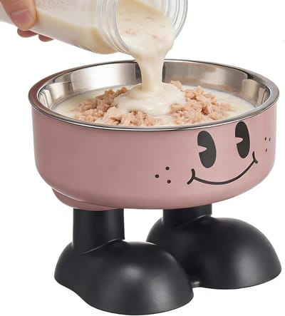Verhoogde Voerbak - Hondenbak Kattenbak - Comfortabel Eten - Nekondersteunend Design - 18 cm - Meerkleurig