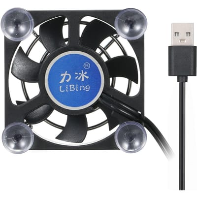 Ventilateur de Dissipation thermique pour téléphone Portable, 5cm, radiateur pour tablette, Smartphone, Mini conception Portable, refroidissement rapide noir