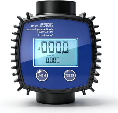Nauwkeurige digitale waterstroommeter met LCD-display voor vloeistoffen zoals water, olie en urea, 5-120 L/min