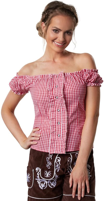 dressforfun - Kostuumblouse Hilde XL - verkleedkleding kostuum halloween verkleden feestkleding carnavalskleding carnaval feestkledij partykleding - 303113