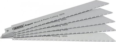 Reciprozaagbladen Set - Metaalzaagbladen Hout - Snel Zagen - Bi-Metaal Constructie - 250mm 10 TPI