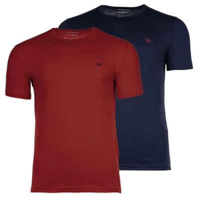 T-shirt Korte Mouw Emporio Armani Set van 2 lounge T-shirts met ronde hals