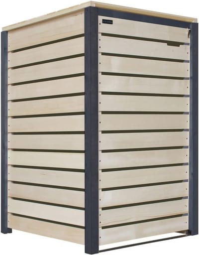 Afvalcontainerbox 240 liter van Hout met Achterwand - Voorgeïmpregneerd en Duurzaam voor Tuin