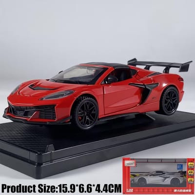 1:32 Chevrolet Corvette C8 Zr1X Version Améliorée Piste Supercar Alliage Métal Moulé Sous Pression Modèle Voiture Simulation Miniature Cadeaux de Fête