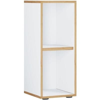 Houten kantoorstandaard plank boekenkast boekenkast plank Salia 2-voudig w. 30 cm