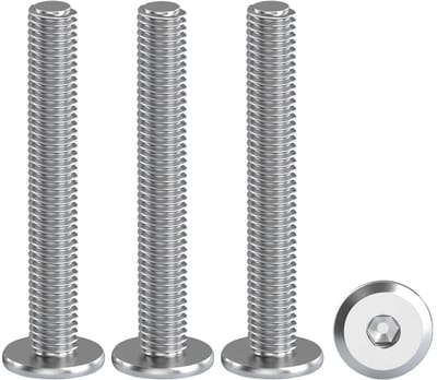 RVS M4x40mm Schroeven met Zeskantkop - 20 Stuks - Ideaal voor Huishoudelijk Gebruik, Bouw en Machines