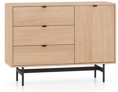 Selsey Heggers – Dressoir met 1 deur en 3 lades - Mavelie eiken - 115cm
