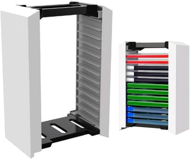 Allecto - Premium Game Storage Tower - Game Disc Houder - Voor PS5 - 12 Spellen - Duurzaam en Ruimtebesparend - Ideaal voor Gamers