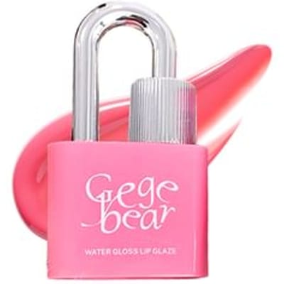 Gege Bear - BUY 3 GET 40% OFF - Lock Heart Sweet Water Lip Gloss - 1-3 #01 A Light White Peach