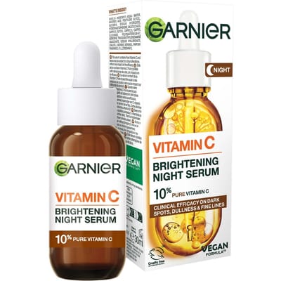 Garnier Antipigmentvlekken Nachtserum 10% Pure Vitamine C en Hyaluronzuur 30 ml