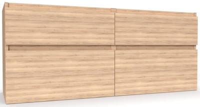 Ben Tendenza Wastafel Onderkast - 140x44.5x60 cm - Urban Oak - Badkamerkast - Wastafelmeubel met Uitsparing
