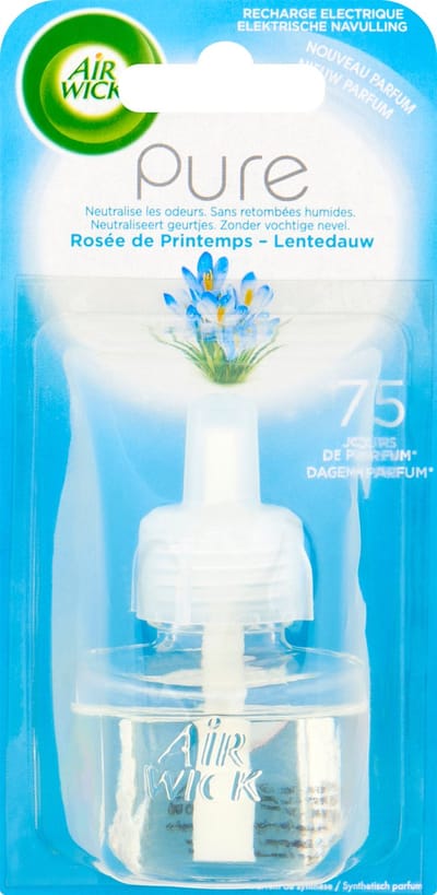 Air Wick Elektrische Geurverspreider Luchtverfrisser - Pure Lentedauw - Navulling 19ml