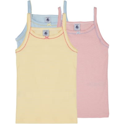 Petit Bateau  Top 3 CHEMISES BRETELLES