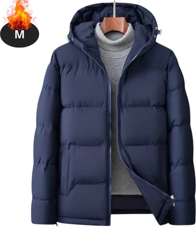 Livano Winterjas - Parka - Heren - Winter - Jas - Volwassen - Stijlvol - Donkerblauw - M