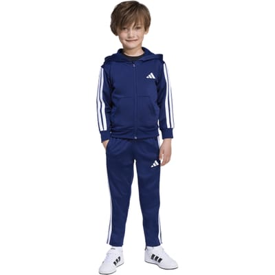 Adidas Essentials Tracksuit Trainingspakken Peuter - Blauw - Maat 105 - 110 CM - Poly Mesh