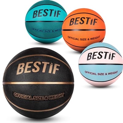 BESTIF Basketbal, maat 5/7, bal voor kinderen, volwassenen, basketballen, NBA-training, ballen voor binnen en buiten